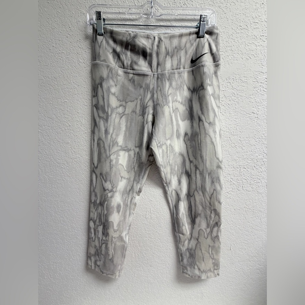 Nike Marble Gray Athletic Leggings Woman’s M